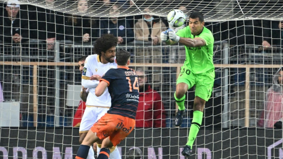 L1 : Nice, réduit à dix, stagne à Montpellier (0-0)