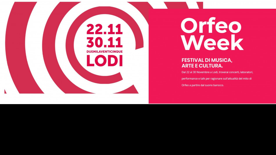 A Lodi la settimana di Orfeo, da Cecchettin a Baricco