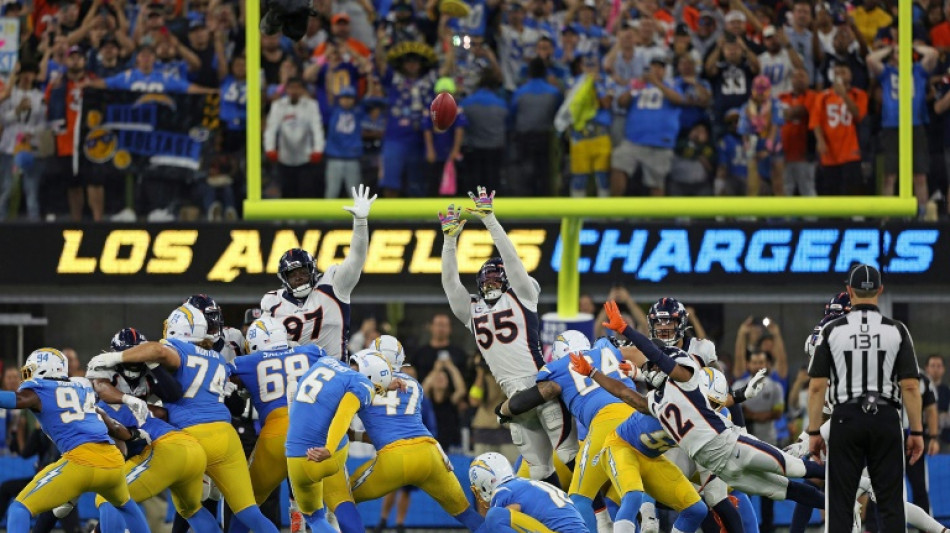 Injured Hopkins the hero as Chargers sink Broncos