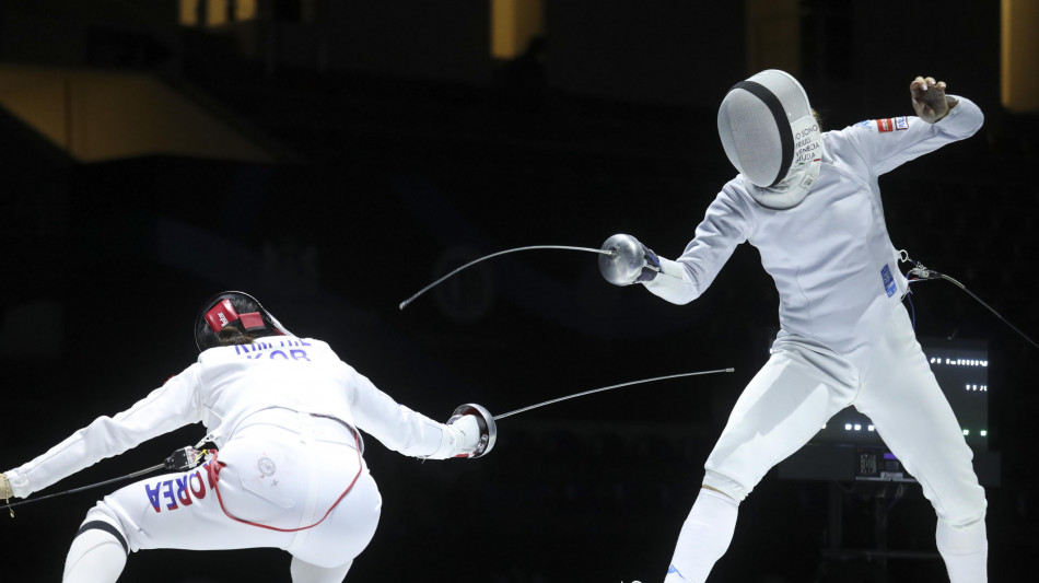 Scherma: Cdm, tripletta azzurra nella Spada femminile