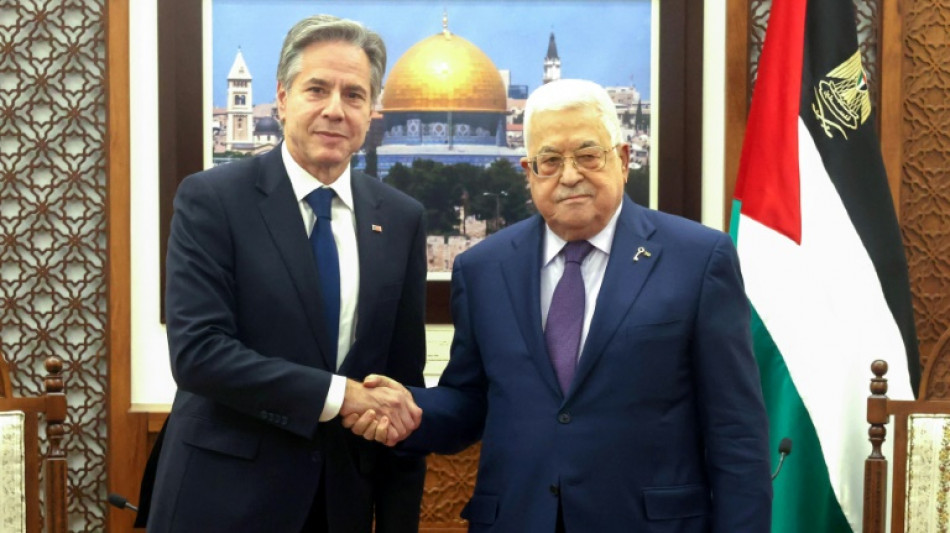 US-Au&szlig;enminister wendet sich in Ramallah gegen Vertreibungen im Gazastreifen