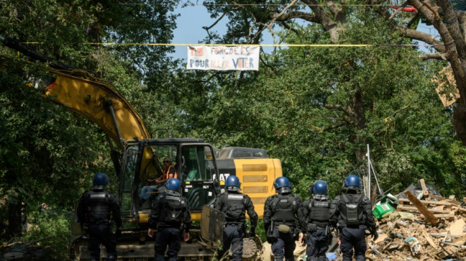 &Eacute;vacuation partielle d'un campement des anti-A69 dans le Tarn