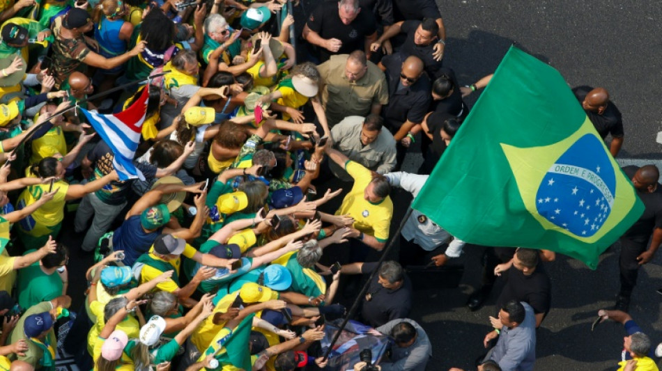 Gro&szlig;demo f&uuml;r "Freiheit" nach Sperrung des Onlinediensts X in Brasilien