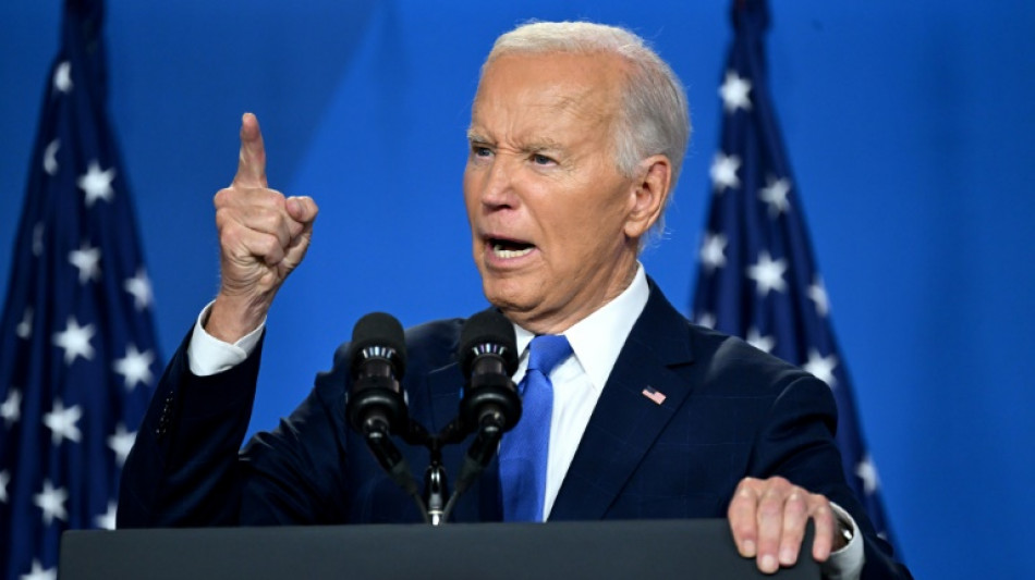 Biden kann Debatte um Kandidatur nicht absch&uuml;tteln - Patzer bei Nato-Gipfel
