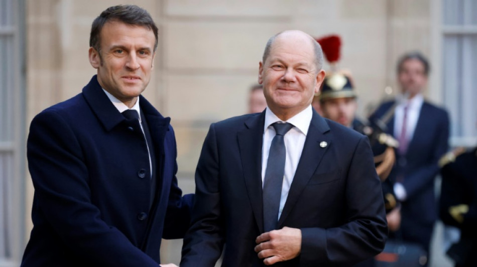 A Berlin, Macron et Scholz se disent "unis" sur l'Ukraine apr&egrave;s de vives tensions