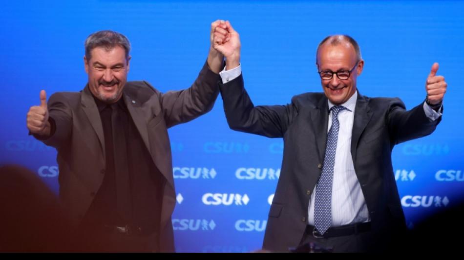 Merz beschw&ouml;rt beim CSU-Parteitag neues Miteinander in der Union