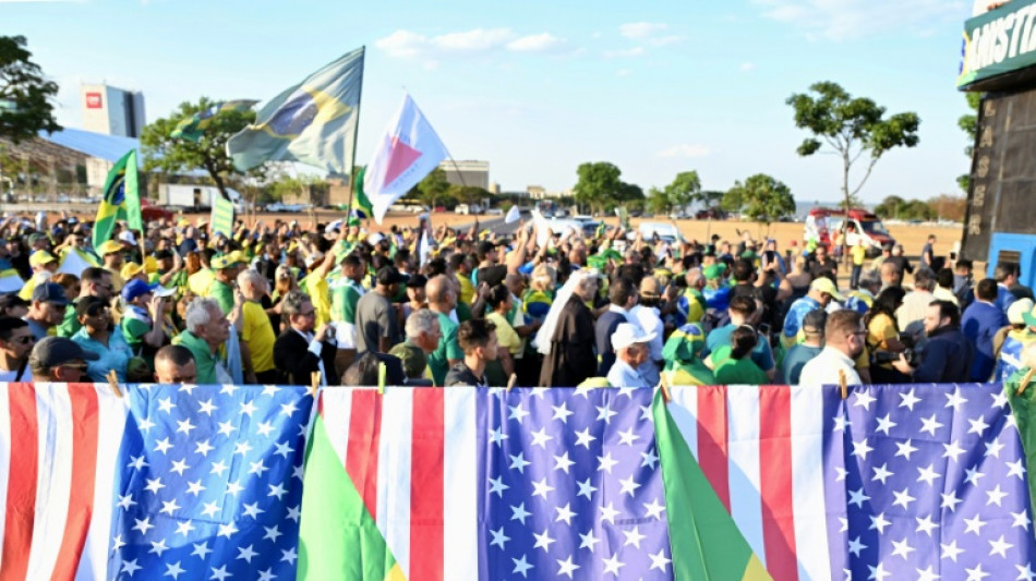 Apoiadores de Bolsonaro marcham em Bras&iacute;lia para exigir anistia