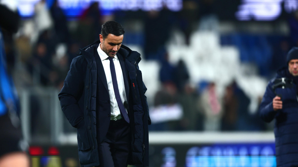 Atalanta: Palladino 'peccato, ma non condanno errori individuali'