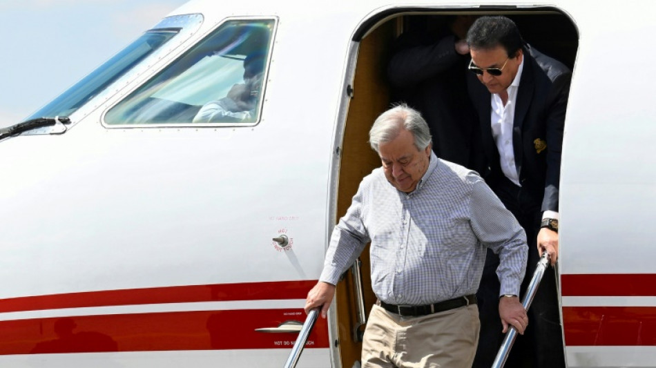 UN-Generalsekret&auml;r Guterres nahe Grenzstadt Rafah in &Auml;gypten eingetroffen