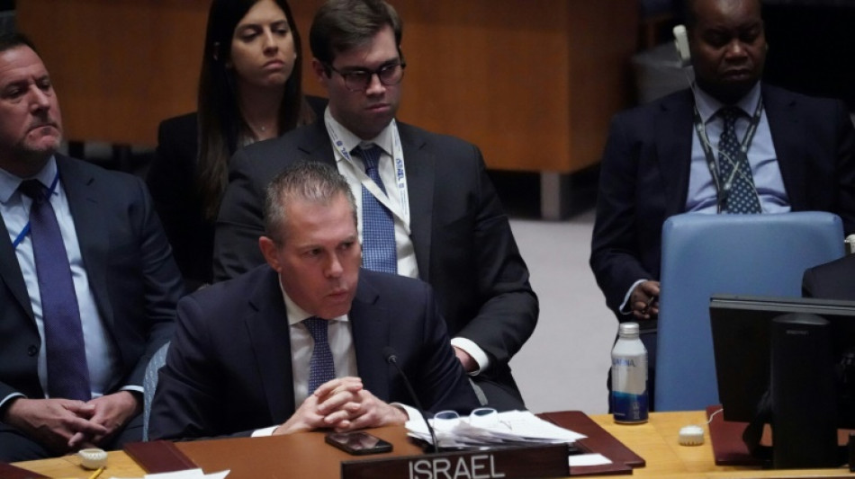 Israelischer UN-Botschafter tr&auml;gt Davidstern an Jackett