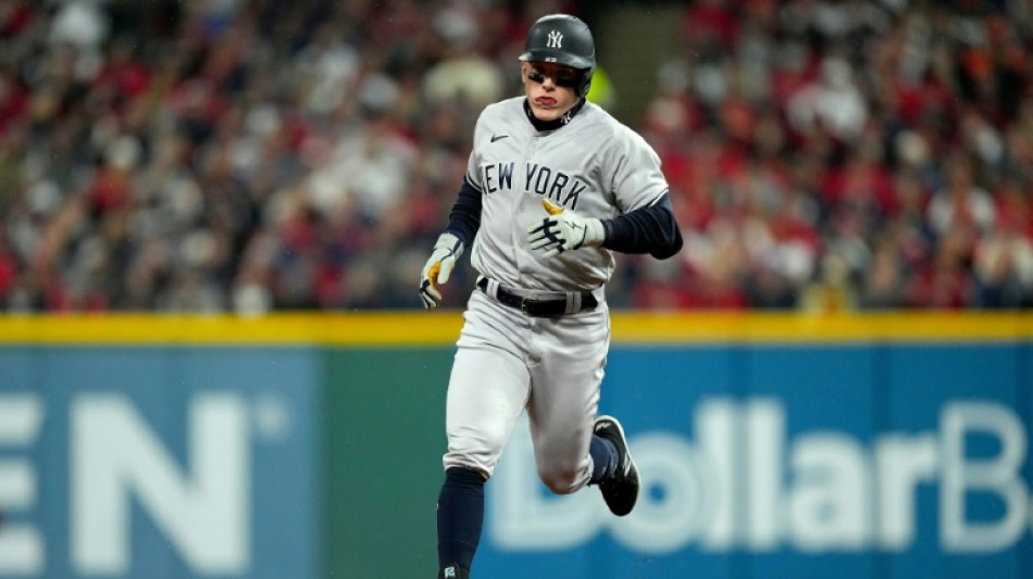 Yankees beat Guardians to level MLB playoff series