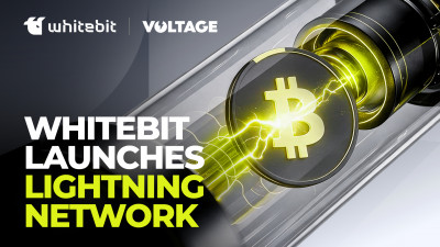 WhiteBIT Launches Bitcoin Lightning Network Support, Powered by Voltage