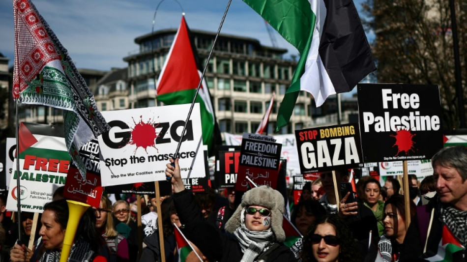 Des milliers de personnes marchent &agrave; Londres pour un cessez-le-feu &agrave; Gaza