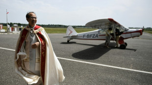 En Tarn-et-Garonne, un cur&eacute; b&eacute;nit champs et b&eacute;tail en avion